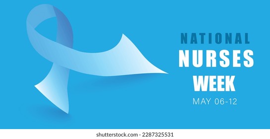 May 06 to 12 is National Nurses week. Template for background, banner, card, poster.