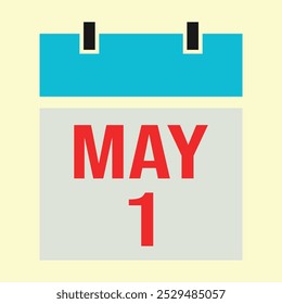 May 1 - Calendar vector Icon