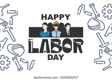 May 1, Happy Labor or Labour day (mayday) vector Illustration. Suitable for greeting card, poster and banner.