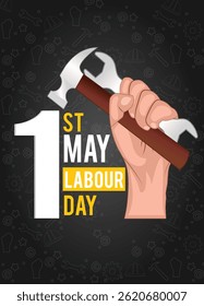 May 1 Worker Labour Day Vector Art with Unity and Strength