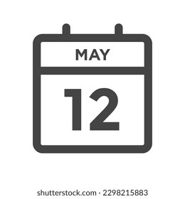 May 12 Calendar Day or Calender Date for Deadline or Appointment