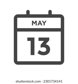 May 13 Calendar Day or Calender Date for Deadline and Appointment