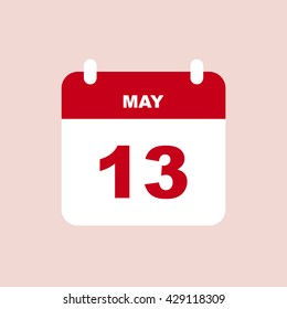 MAY 13 calendar Icon.