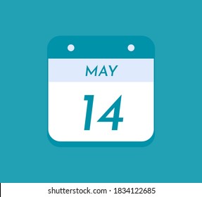 14 de mayo Calendario de un solo día, 14 de mayo