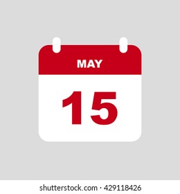MAY 15 calendar Icon.