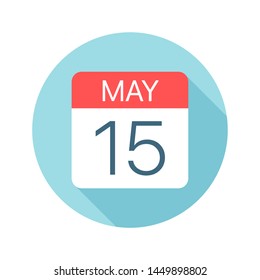 May 15 - Calendar Icon - Vector Illustration