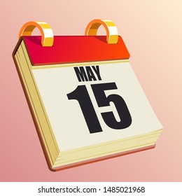 May 15 on Red Calendar