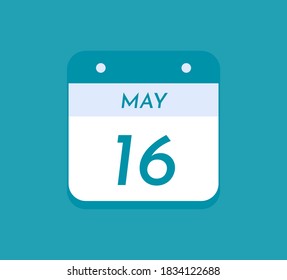 16 de mayo Calendario de un solo día, 16 de mayo