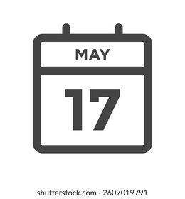 May 17 Calendar Day Calender Date for Deadline or Appointment