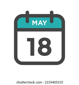 May 18 Calendar Day or Calender Date for Deadline or Appointment