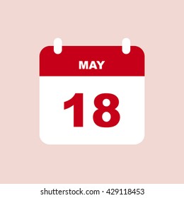 MAY 18 calendar Icon.