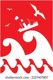 May 19 is the commemoration of Atatürk, youth and sports day and Bandirma Steamboat Poster