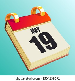 May 19 on Red Calendar