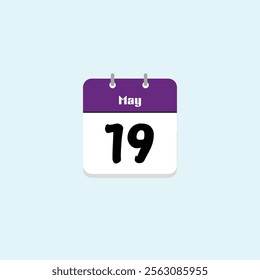 May 19th: Calendar Date Illustration
