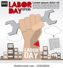 May 1st Labor day illustration conceptual vector.EPS10