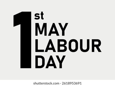 May 1st, Labor Day in white background
