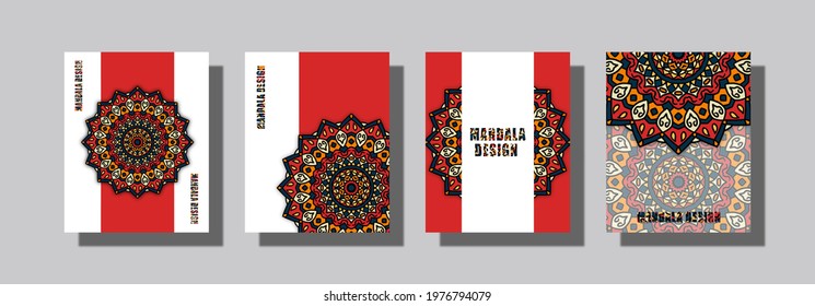 May 20 2021 : Red color is Brave, and make this Mandala feel so strong
