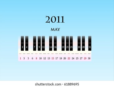 may 2011 ( piano keys )