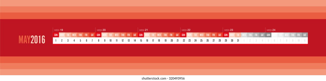 May 2016 Calendar