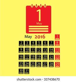 May 2016 Calendar