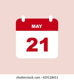 MAY 21 calendar Icon.