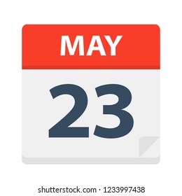 May 22 - Calendar Icon - Vector Illustration