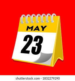 May 23 Calendar Date Vector Stock Vector (Royalty Free) 1832279290