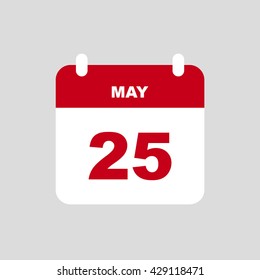 MAY 25 calendar Icon.
