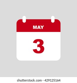 MAY 3 calendar Icon.