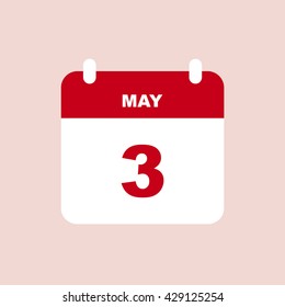 MAY 3 calendar Icon.