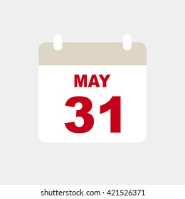 May 31,calendar icon.