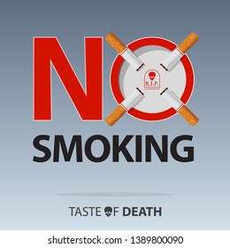 May 31st World No Tobacco Day. No Smoking Day Awareness. Stop Smoking Campaign. Stop smoking sign concept. Vector Illustration.