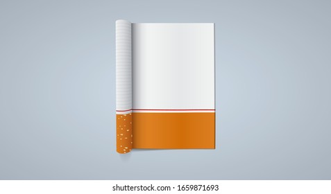 Afiche del 31 de mayo del Día Mundial sin Tabaco. Afiche del Día de No Fumar. Campaña para dejar de fumar. Peligro de la infografía del tabaco. Ilustración vectorial.