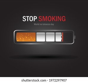 May 31st World No Tobacco Day. No smoking. Stop smoking before your life is shortened.