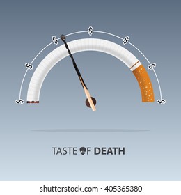 May 31st World No Tobacco Day. Diseases of cigarette. Vector. Illustration.