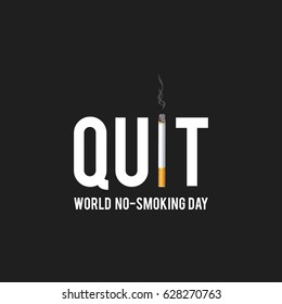 May 31st World No Tobacco Day. No Smoking Day Awareness. Poison of cigarette. Vector. Illustration. Quit Smoking.