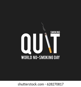 May 31st World No Tobacco Day. No Smoking Day Awareness. Poison of cigarette. Vector. Illustration. Quit Smoking.