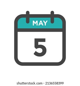 May 5 Calendar Day or Calender Date for Deadline or Appointment