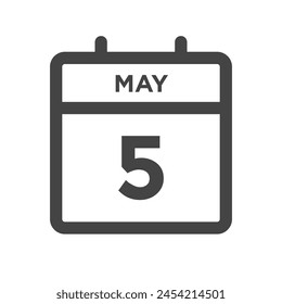 May 5 Calendar Day or Calender Date for Deadline or Appointment