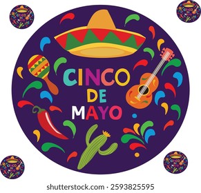 may 5 is  Cinco de mayo 5 De Mayo vector illustration. Good for banner, poster, greeting card, party card, invitation, template, advertising, campaign, and social media.