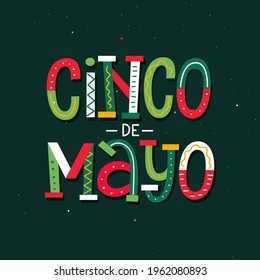 May 5th Mexican holiday celebration poster design