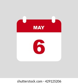MAY 6 calendar Icon.