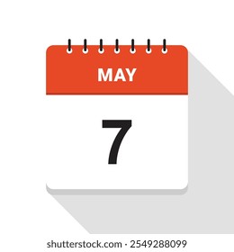 May 7 Calendar Date icon