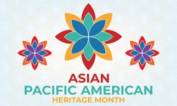 May Is Asian Pacific American Heritage Month (APAHM), Celebrating The Achievements And Contributions Of Asian Americans And Pacific Islanders In The United States. Poster, Banner Concept. EPS 10.