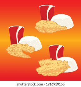 may be you not be cofused with this image, couse we all is familyer with that. this picture is meaching in promotion fried food, packaging, food product pleace, and bland with the unicly text.
