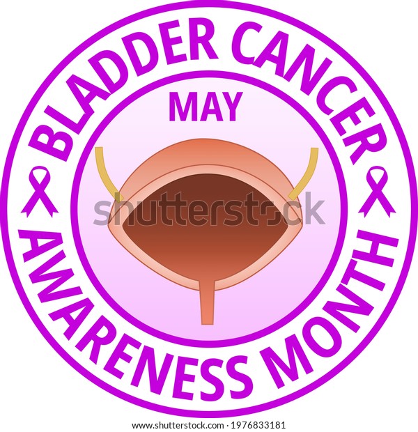 May Bladder Cancer Awareness Month Flat Stock Vector Royalty Free