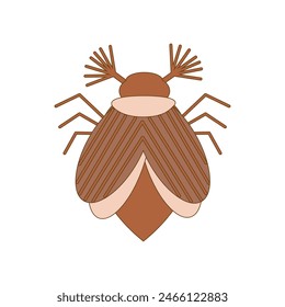 May bug, chafer, beetle. Vector illustration