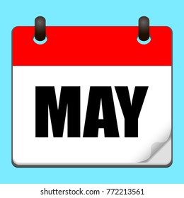 May Calendar icon.Vector illustration