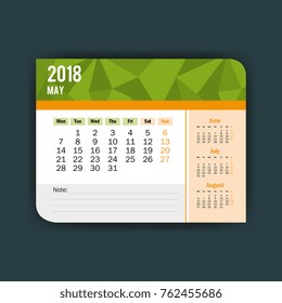 may calendar isolated icon