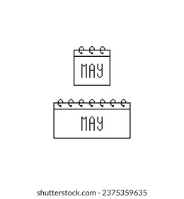 May Calendar in Pixel Art